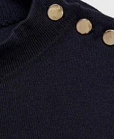Mango Women's Buttoned Knit Top