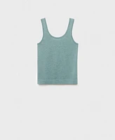 Mango Women's Rib-Knit Tank Top