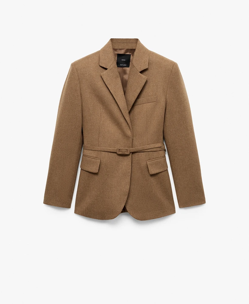 Mango Women's Wool-Blend Suit Jacket