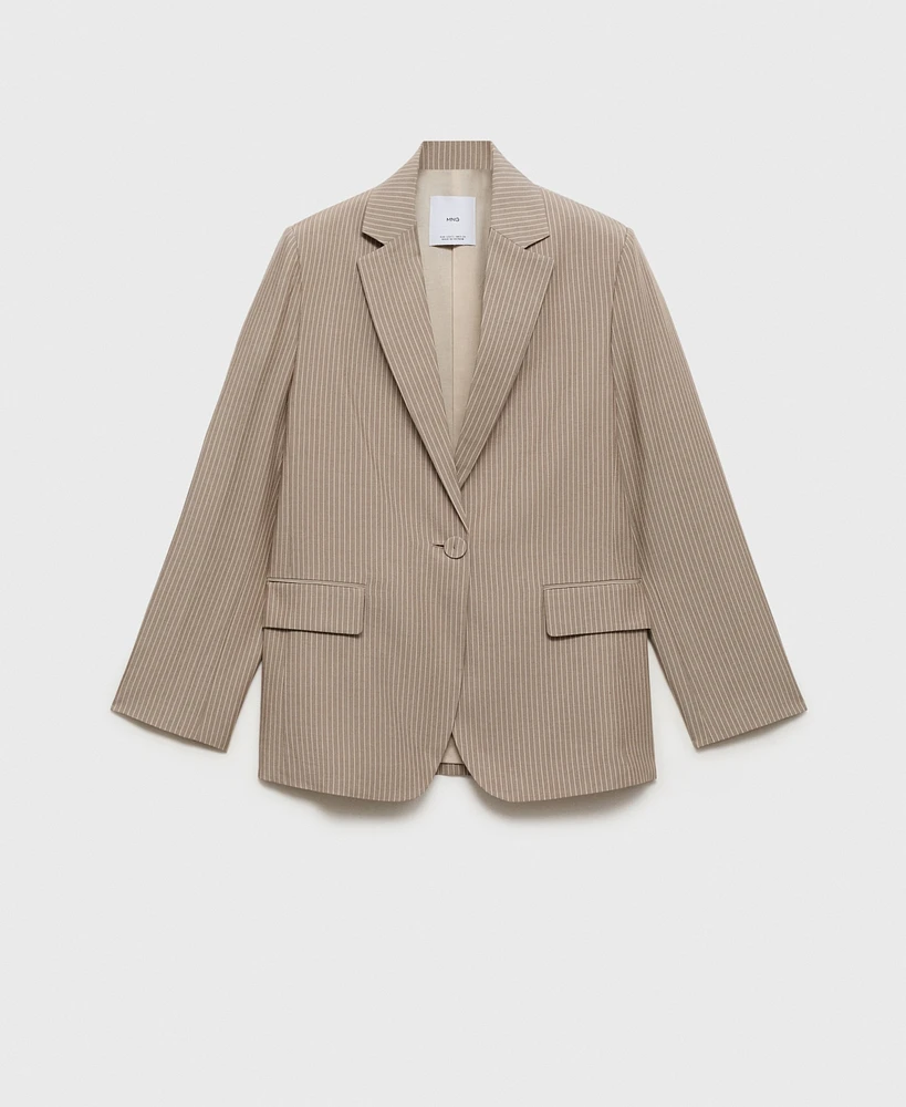 Mango Women's Lyocell Suit Jacket