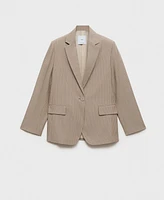 Mango Women's Lyocell Suit Jacket
