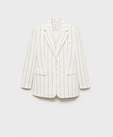 Mango Women's Pinstripe Suit Jacket