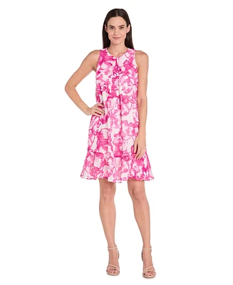 R & M Richards Petite Printed Sleeveless Dress