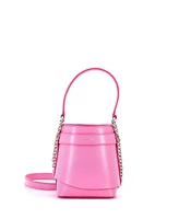 Pre-Owned Givenchy Micro Gv Shark Lock Bucket Bag Leather