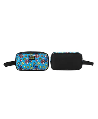 Super Mario Brothers Dual-Compartment Utility Case With Webbing Pull Handle