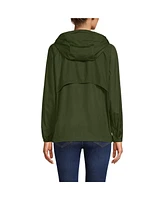 Lands' End Women's Packable Water Resistant Upf 50 Windbreaker Jacket