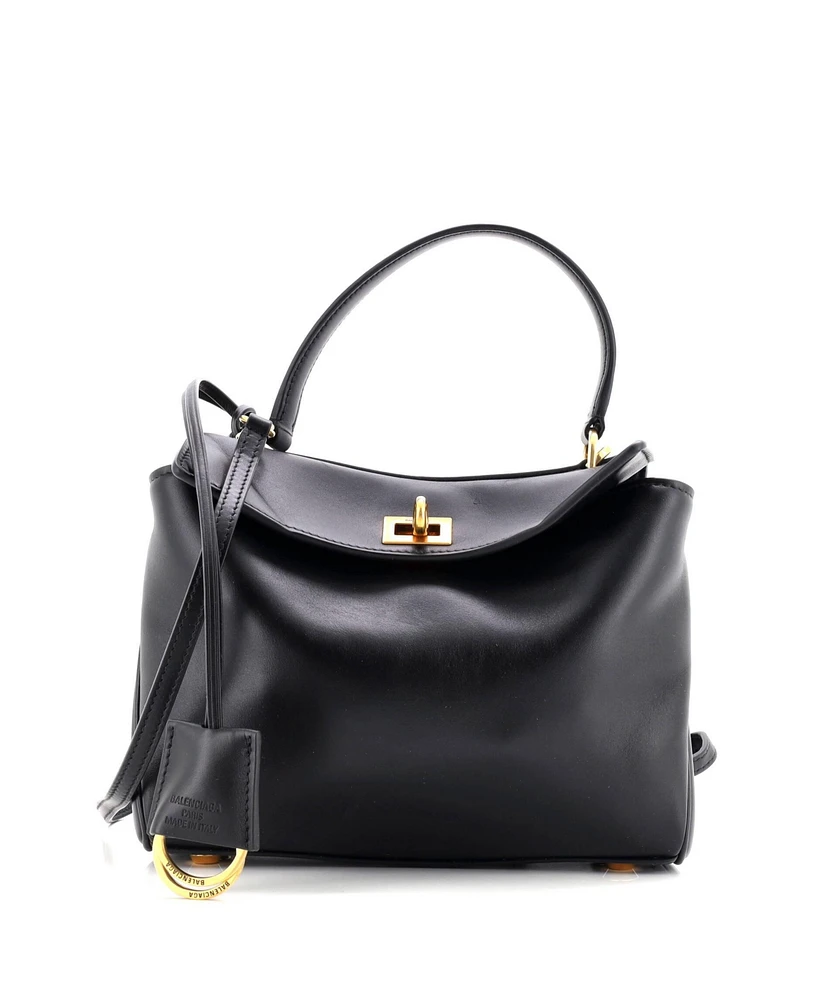 Pre-Owned Balenciaga Mini Rodeo Shoulder Bag Leather