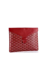 Pre-Owned Goyard Mm Camondo Horizontal Clutch Ii Coated Canvas