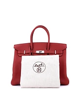 Pre-Owned Hermes Birkin 35 Handbag Red Vache Trekking with Palladium Hardware