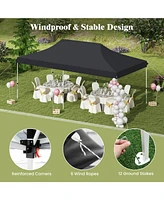 10 X 20 Ft Pop up Canopy Tent Foldable Portable Outdoor Gazebo with Carry Bag