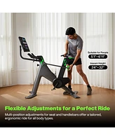 Speediance VeloNix Exercise Bike, Smart Ai Fitness Bike with Personalized Fitness Courses & Online Cycling Coaching, 21.5" Screen, Solid Design,