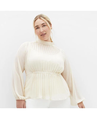 City Chic Plus Cross Lane Shirt