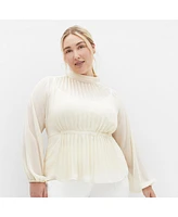 City Chic Plus Cross Lane Shirt