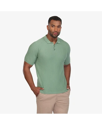 Vustra Men's Textured Knit Polo