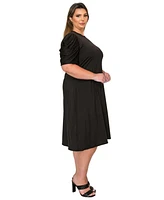 L I V D Plus Aleyna Flare Dress