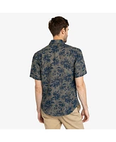 Vustra Men's Maui Oasis Printed Linen Shirt