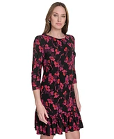 Tommy Hilfiger Women's 3/4-Sleeve Jersey Shift Dress