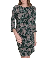 Tommy Hilfiger Women's 3/4-Sleeve Jersey Shift Dress