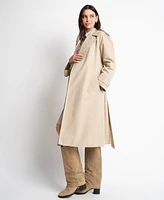 Seraphine Women's Belted Maternity Trench Coat