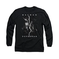 Batman V Superman Men's Face To Long Sleeve Adult Tee / T-Shirt