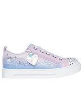 Skechers Toddler Girls Twinkle Toes: Sparks - Heart Charm Light-Up Casual Sneakers from Finish Line