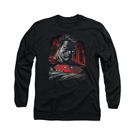 Superman Men's Man Of Steel Long Sleeve Adult Tee / T-Shirt