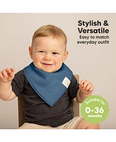 KeaBabies 10pk Organic Baby Bandana Bibs, Cotton Drool Bibs for Boy, Girl, Infant, Newborn