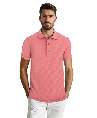 Scott Barber Men's Micro Stripe Performance Polo