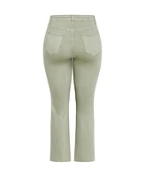City Chic Plus Harley Fit Clover Row Straight Jean