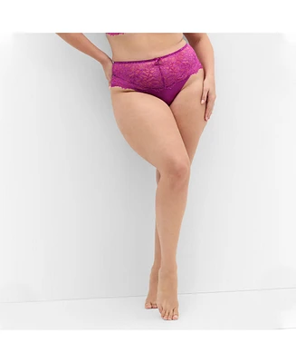 City Chic Plus Size Caitlin Lace Cheeky Panty