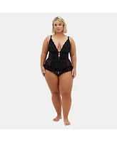 City Chic Plus Viva Ouvert Bodysuit