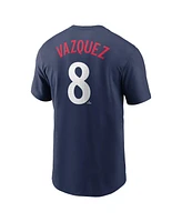 Nike Men's Christian Vazquez Navy Minnesota Twins Fuse Name Number T-Shirt