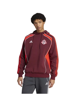 Adidas Men's Red Toronto Fc 2025 Travel Pullover Hoodie
