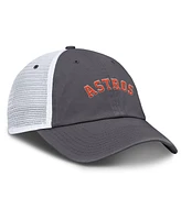 Nike Men's Gray Houston Astros Wordmark Club Adjustable Trucker Hat