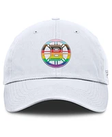 Fanatics Men's White Boston Bruins Pride Adjustable Hat