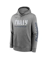 Nike Men's Heather Charcoal Philadelphia Phillies City Connect Club Pullover Hoodie