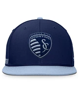 Fanatics Men's Navy Sporting Kansas City Sitter Snapback Hat