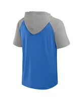 Logo Athletic Men's Blue Detroit Lions Prime Hoodie T-Shirt