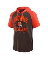 Logo Athletic Men's Brown Cleveland Browns Prime Hoodie T-Shirt
