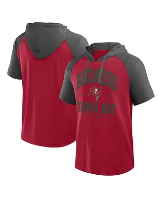 Logo Athletic Men's Red Tampa Bay Buccaneers Prime Hoodie T-Shirt