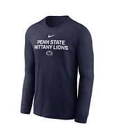 Nike Men's Navy Penn State Nittany Lions 2025 Sideline Performance Long Sleeve T-Shirt