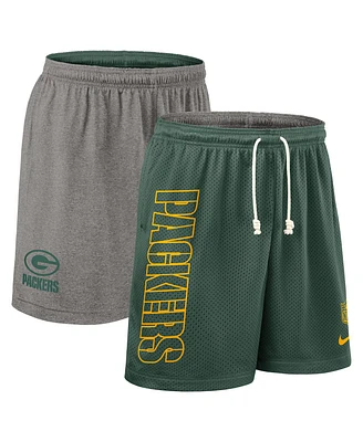 Nike Men's Green Bay Packers Sideline Reversible Performance Shorts
