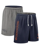 Nike Men's Navy Denver Broncos Sideline Reversible Performance Shorts