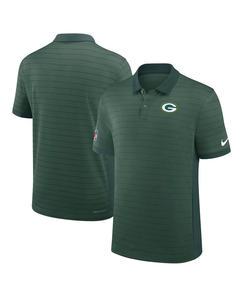 Nike Men's Green Bay Packers Sideline Victory Stripe Performance Polo Shirt