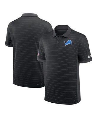 Nike Men's Detroit Lions Sideline Victory Stripe Performance Polo Shirt