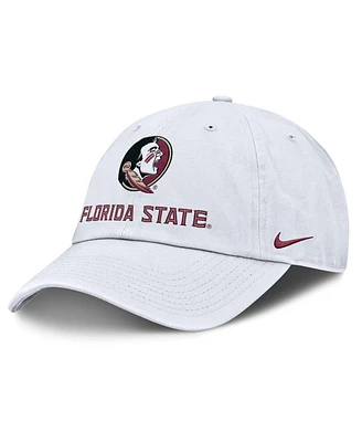 Nike Men's White Florida State Seminoles 2025 Sideline Club Adjustable Hat