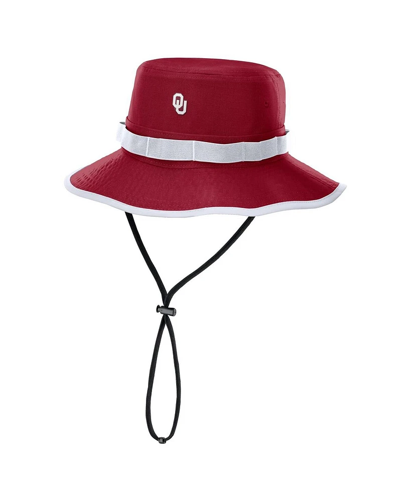 Nike Men's Crimson Oklahoma Sooners 2025 Sideline Apex Boonie Performance Bucket Hat