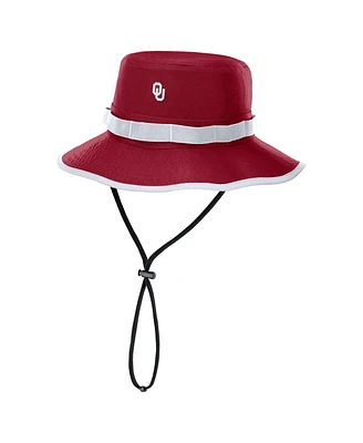 Nike Men's Crimson Oklahoma Sooners 2025 Sideline Apex Boonie Performance Bucket Hat