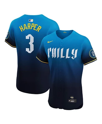 Nike Men's Bryce Harper Navy Philadelphia Phillies City Connect Elite Jersey
