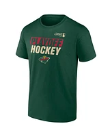 Fanatics Men's Green Minnesota Wild 2025 Stanley Cup Playoffs Breakout T-Shirt